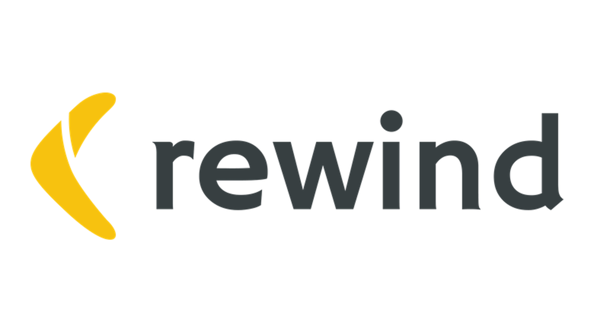 Rewind logo card